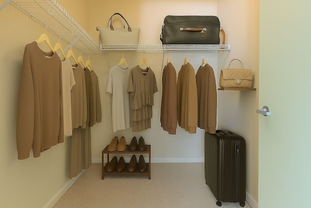 915 S Oak Park Ave Unit 1B, Oak Park, IL 60304 - spacious closet with carpet flooring and radiator