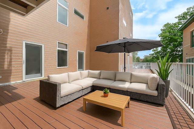 915 S Oak Park Ave Unit 1B, Oak Park, IL 60304 - wooden deck with an outdoor hangout area