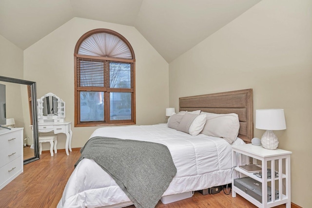 5209 Meadowbrook St, Plainfield, IL 60586 - bedroom with light wood finished floors and vaulted ceiling