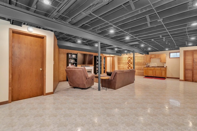 5209 Meadowbrook St, Plainfield, IL 60586 - below grade area featuring light floors