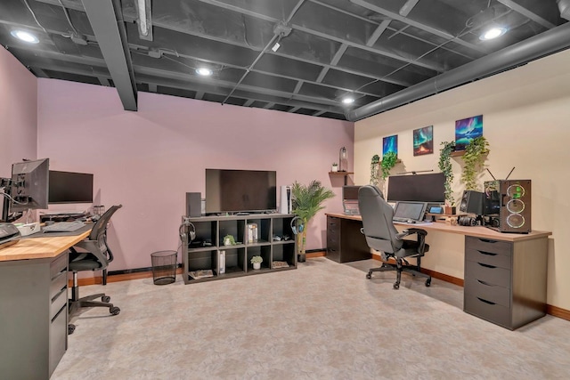 5209 Meadowbrook St, Plainfield, IL 60586 - office space featuring baseboards and tile patterned floors