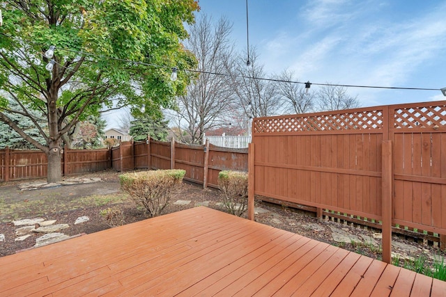 5209 Meadowbrook St, Plainfield, IL 60586 - wooden terrace with a fenced backyard