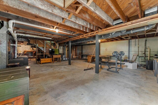 609 S Park St, Paxton, IL 60957 - view of unfinished basement
