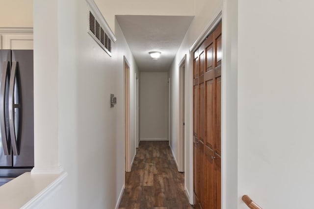 1409 N Nixon Dr, Pontiac, IL 61764 - hall featuring baseboards and dark wood-style floors