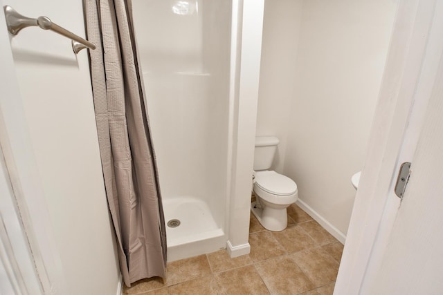 1409 N Nixon Dr, Pontiac, IL 61764 - full bathroom with a stall shower and tile patterned flooring
