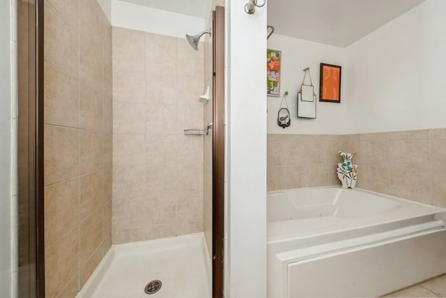 3232 N Halsted St Unit D412, Chicago, IL 60657 - full bath featuring a garden tub and a stall shower