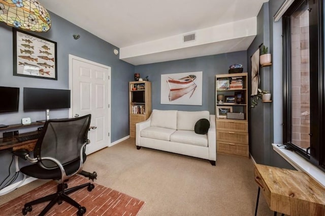 3232 N Halsted St Unit D412, Chicago, IL 60657 - office area with carpet floors and baseboards