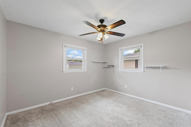 809 S Longview Rd, Monticello, IL 61856 - unfurnished room featuring healthy amount of natural light, carpet, and a ceiling fan