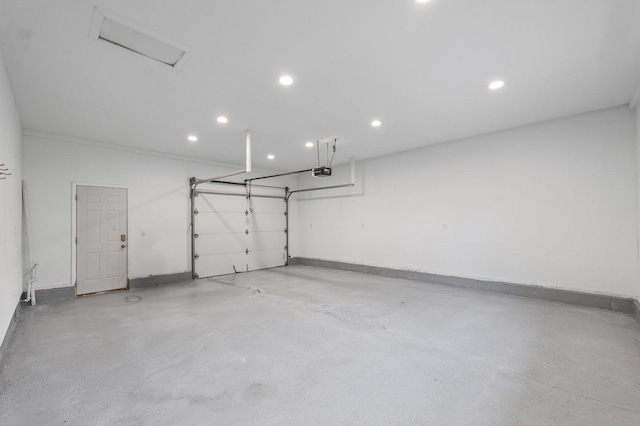 809 S Longview Rd, Monticello, IL 61856 - garage featuring recessed lighting and a garage door opener