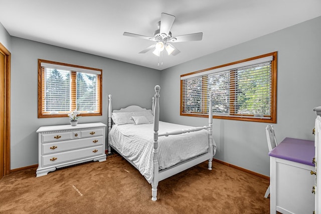 8353 Arrowhead Ln, Orland Park, IL 60462 - bedroom with carpet flooring and a ceiling fan