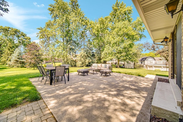 8353 Arrowhead Ln, Orland Park, IL 60462 - view of patio / terrace with outdoor lounge area and outdoor dining area