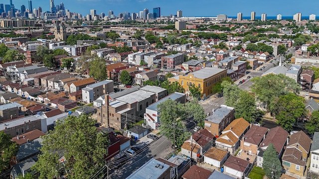 2958 S Lowe Ave, Chicago, IL 60616 - aerial view of property and surrounding area featuring skyline