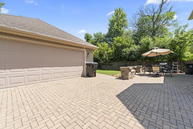 23 S Elm St, Palatine, IL 60067 - garage with decorative driveway