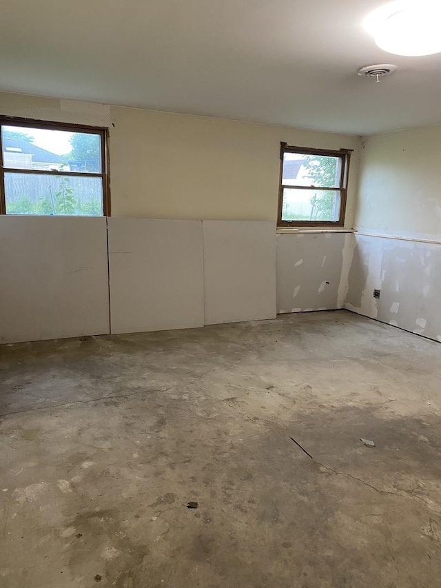 17212 Cottage Ct, Tinley Park, IL 60487 - empty room featuring unfinished concrete flooring