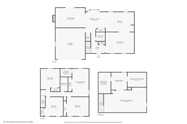 302 Carriage Hill Rd, Naperville, IL 60565 - view of home floor plan