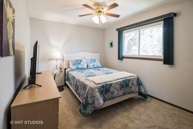 1942 Trail Ridge St, Arlington Heights, IL 60004 - carpeted bedroom with baseboards and a ceiling fan