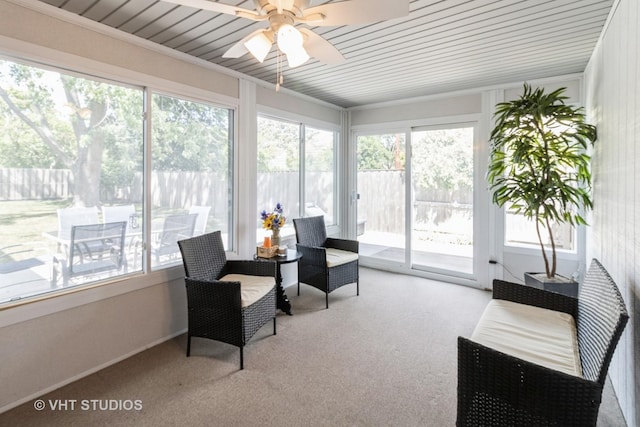 1942 Trail Ridge St, Arlington Heights, IL 60004 - sunroom / solarium with a ceiling fan