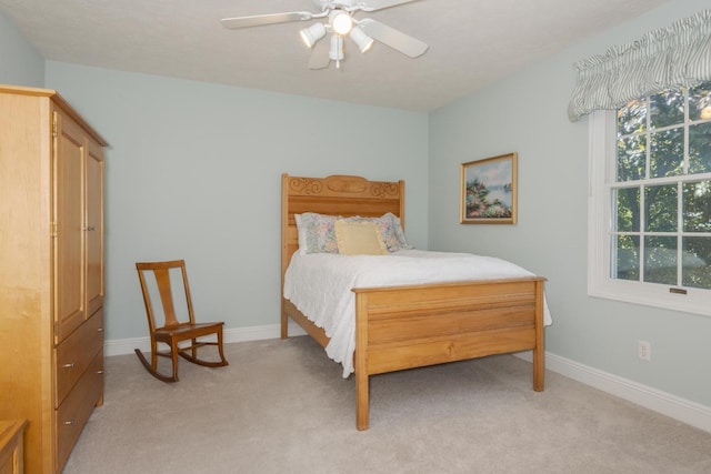 605 Ironwood Cc Dr, Normal, IL 61761 - bedroom featuring light colored carpet and a ceiling fan