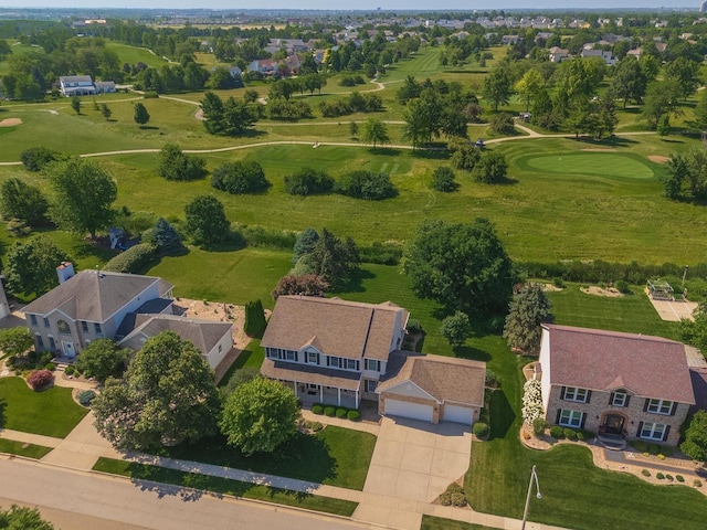 605 Ironwood Cc Dr, Normal, IL 61761 - aerial view of residential area featuring a golf course