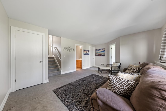 8331 W Chestnut Ct, Frankfort, IL 60423 - living room with carpet flooring and stairway