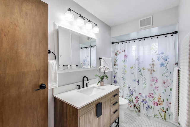 7203 W Lill St, Niles, IL 60714 - full bathroom with vanity and tile patterned floors