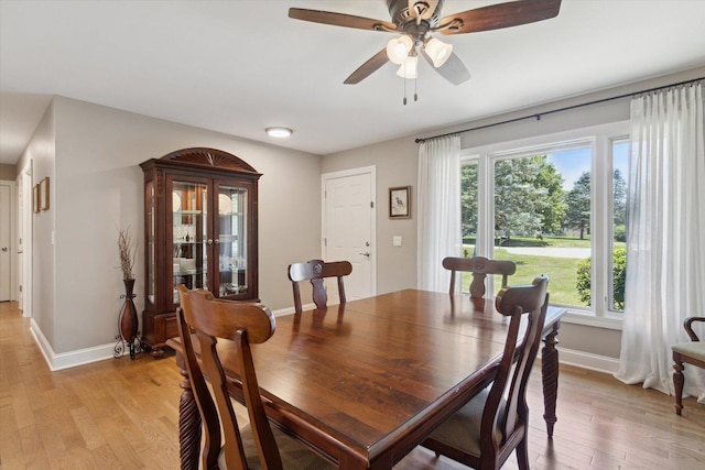 11740 Wagon Ln, Roscoe, IL 61073 - dining space with light wood-type flooring and ceiling fan