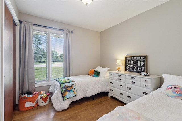 11740 Wagon Ln, Roscoe, IL 61073 - bedroom featuring multiple windows and dark wood-style floors