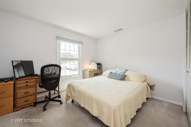 521 Coventry Ln Unit 3, Crystal Lake, IL 60014 - bedroom featuring light carpet and an office area