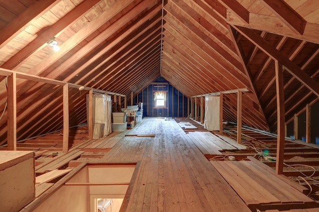 410 W 12th St, Sterling, IL 61081 - view of unfinished attic