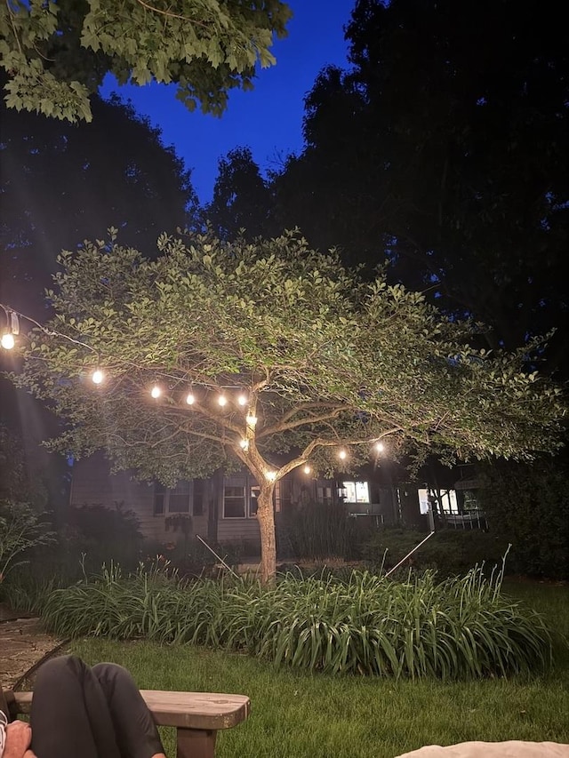410 W 12th St, Sterling, IL 61081 - view of yard at twilight