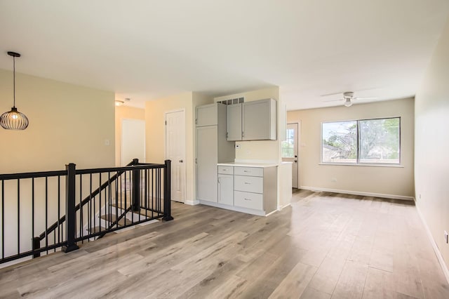 4723 Lee Ct, Richton Park, IL 60471 - unfurnished room featuring light wood-type flooring and ceiling fan