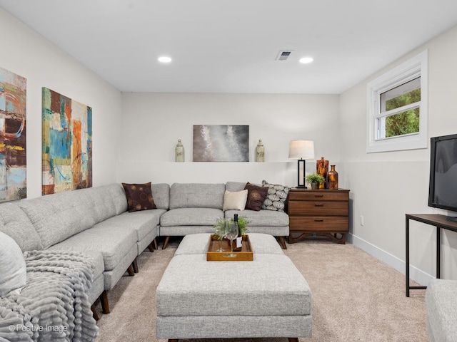 6950 Longmeadow Ln, Hanover Park, IL 60133 - living area featuring carpet and recessed lighting