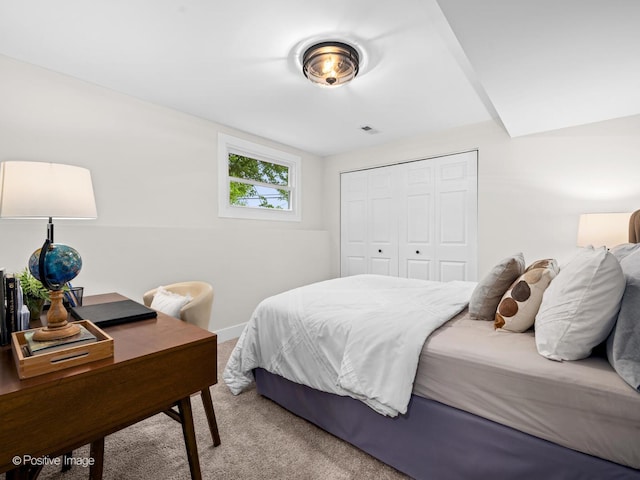 6950 Longmeadow Ln, Hanover Park, IL 60133 - bedroom featuring carpet, a closet, and a desk