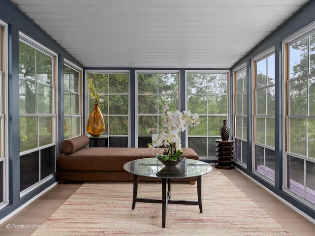 6950 Longmeadow Ln, Hanover Park, IL 60133 - sunroom / solarium featuring wood finished floors