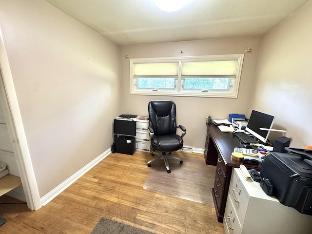 26575 N Fairfield Rd, Wauconda, IL 60084 - office area featuring light wood-style flooring