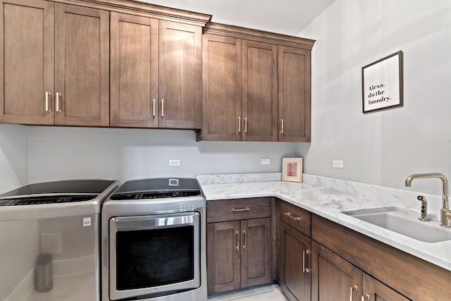 125 S Madison St, Hinsdale, IL 60521 - laundry area featuring separate washer and dryer and cabinet space
