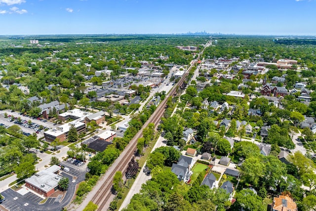 125 S Madison St, Hinsdale, IL 60521 - drone / aerial view