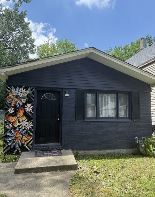 5814 S Laflin St, Chicago, IL 60636 - property entrance featuring brick siding