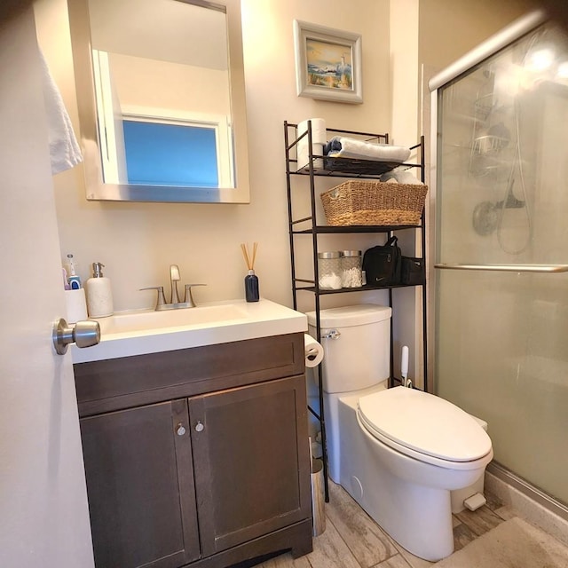 614 Lyon Ct, Buffalo Grove, IL 60089 - bathroom with vanity and a stall shower