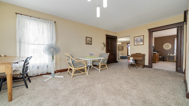 215 E 3rd St, Byron, IL 61010 - dining area featuring carpet floors