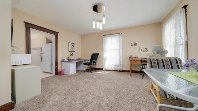 215 E 3rd St, Byron, IL 61010 - office space featuring carpet flooring and baseboards