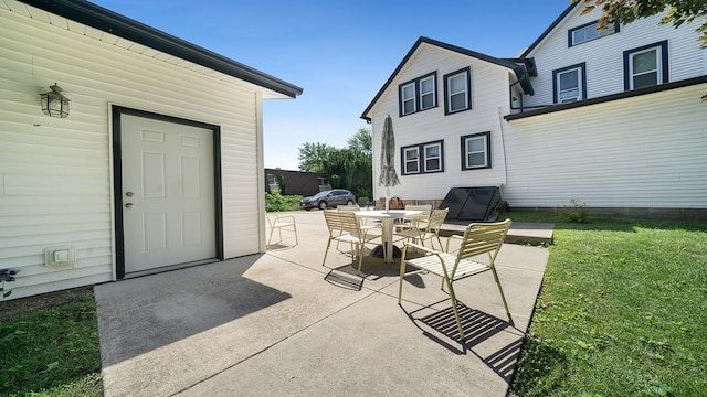 215 E 3rd St, Byron, IL 61010 - view of patio / terrace featuring outdoor dining space