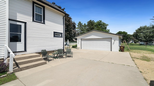 215 E 3rd St, Byron, IL 61010 - view of detached garage