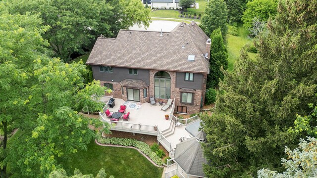 9901 Mission, Palos Park, IL 60464 - aerial view of property and surrounding area