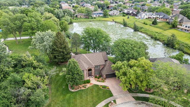 9901 Mission, Palos Park, IL 60464 - aerial view of residential area featuring a nearby body of water
