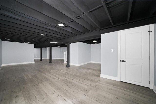 5426 N Bernard St, Chicago, IL 60625 - finished basement with wood finished floors
