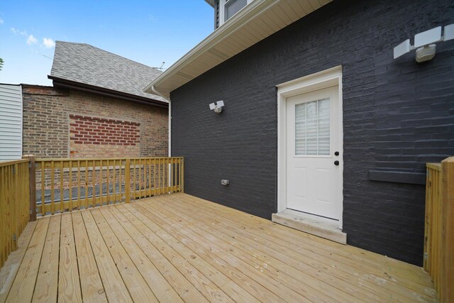 5426 N Bernard St, Chicago, IL 60625 - view of wooden terrace