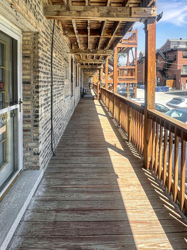 4023 N Southport Ave Unit 1, Chicago, IL 60613 - view of wooden terrace