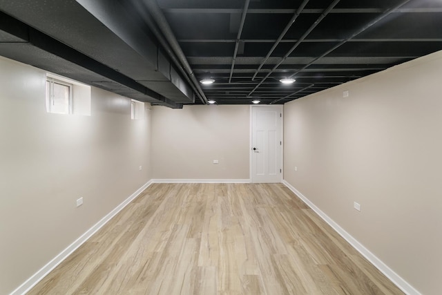 2637 W 93rd Pl, Evergreen Park, IL 60805 - finished basement with light wood-type flooring and baseboards