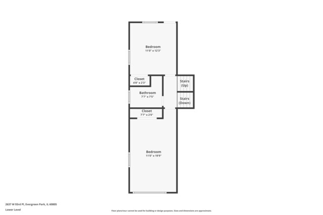2637 W 93rd Pl, Evergreen Park, IL 60805 - view of room layout